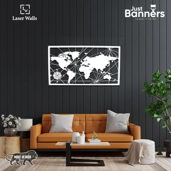 World_Map_Frame_Metal_Art_From_Laserwall_Metal_World_Map_Wall_Art_World_Map_Compass_Continent_Metal_Wall_Decor_Interior_Decoration_Wall_Hangings