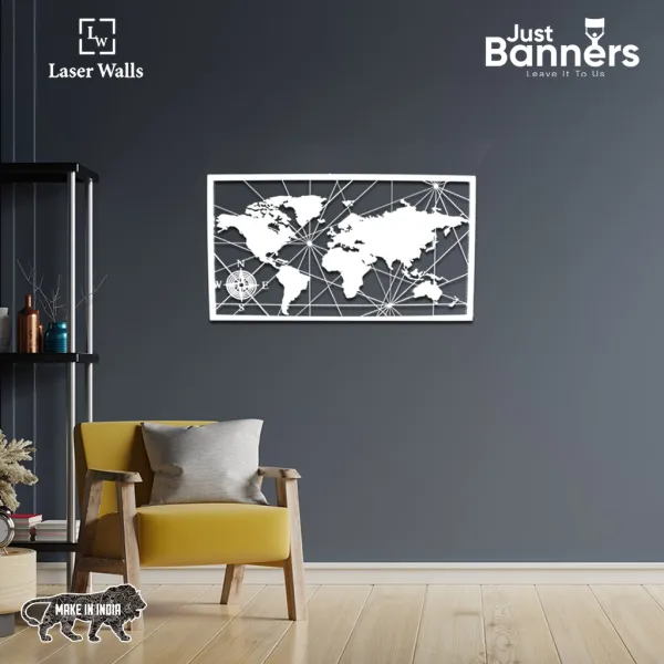 World_Map_Frame_Metal_Art_From_Laserwall_Metal_World_Map_Wall_Art_World_Map_Compass_Continent_Metal_Wall_Decor_Interior_Decoration_Wall_Hangings