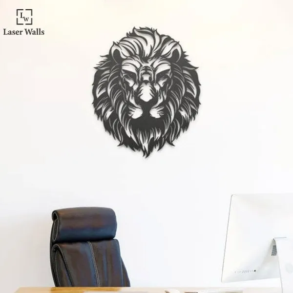 Lion_Face_Metal_Art_From_Laserwall_Lion_Wall_Art_Wall_Hangings_Brave_Man_Cub_Metal_Wall_Sign_Office_Wall_Art_Housewarming_Gift_Animal_Leo