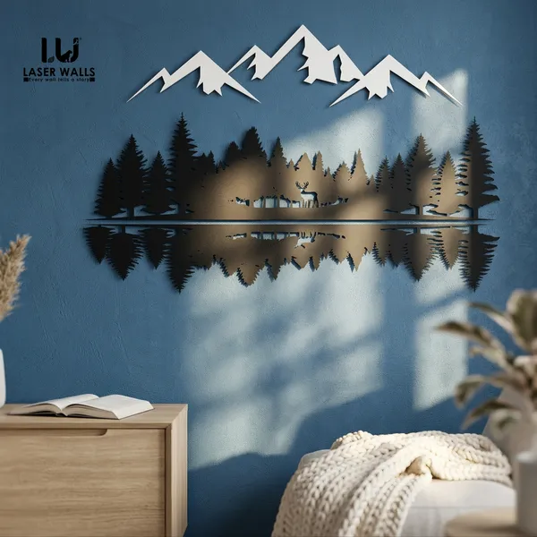 Mountain_And_Forest_Large_Metal_Wall_Art_Nature_And_Lake_Wall_Decor_Snowy_Hill_Wall_Hangings_Metal_Tree_Wall_Art_Nature_Lover_Gift_Laserwall