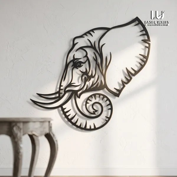 Elephant_Head_Metal_Art_From_Laserwall_Elephant_Metal_Wall_Decor_Wall_Art_Living_Room_Wall_Art_Elephant_Wall_Hanging_Decor_Metal_Wall_Elephant_Sign
