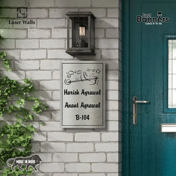 Stainless_Steel_Name_Plate_From_Laserwall_Lord_Krishna_Metal_Name_Plate