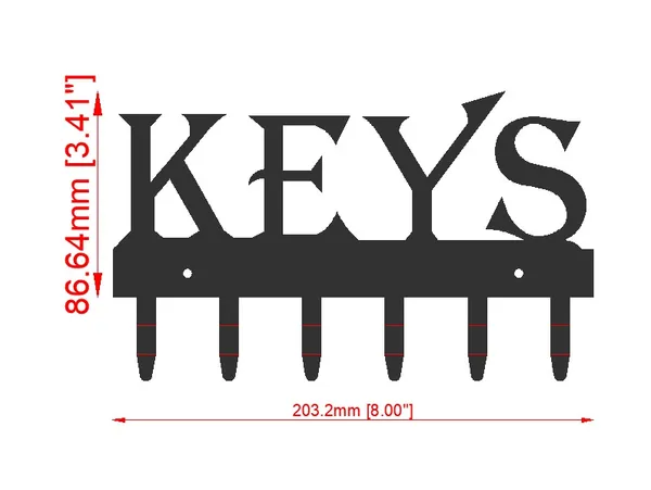 Keys_Key_Holder_Key_Hanger_Metal_Art_Keys_Laserwall_8_X8_Inch