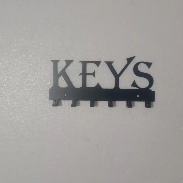 Keys_Key_Holder_Key_Hanger_Metal_Art_Keys_Laserwall_8_X8_Inch
