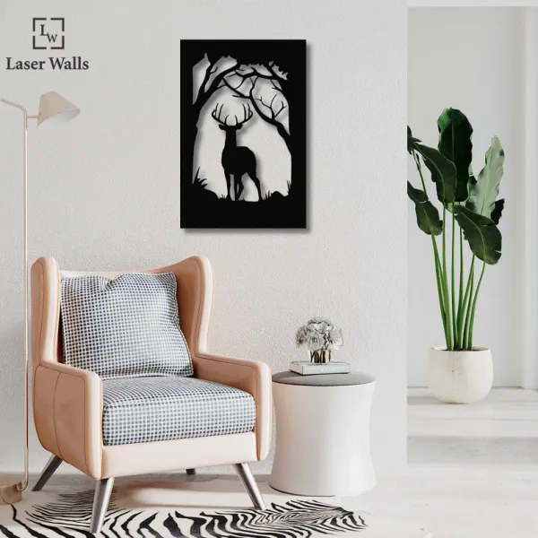 Deer_Mountain_Metal_Wall_Art_Home_Decor_Deer_Antler_Animal_Metal_Decoration_Homewarming_Gift_Laserwall_Gift_Solo_Deer