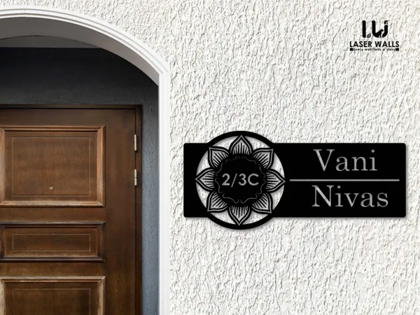Flower_Farm_House_House_Name_Plate_Number_Plate_Wooden_Name_Plate_Customised_Number_Plate_Steel_Name_Plate_Lasercut_Name_Plate