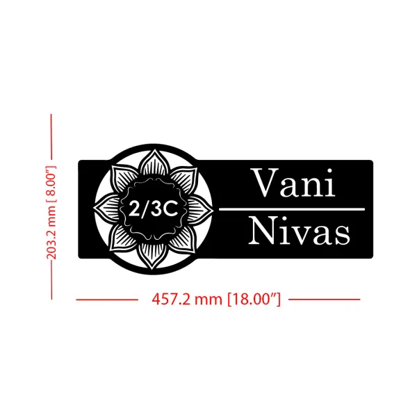 Flower_Farm_House_House_Name_Plate_Number_Plate_Wooden_Name_Plate_Customised_Number_Plate_Steel_Name_Plate_Lasercut_Name_Plate