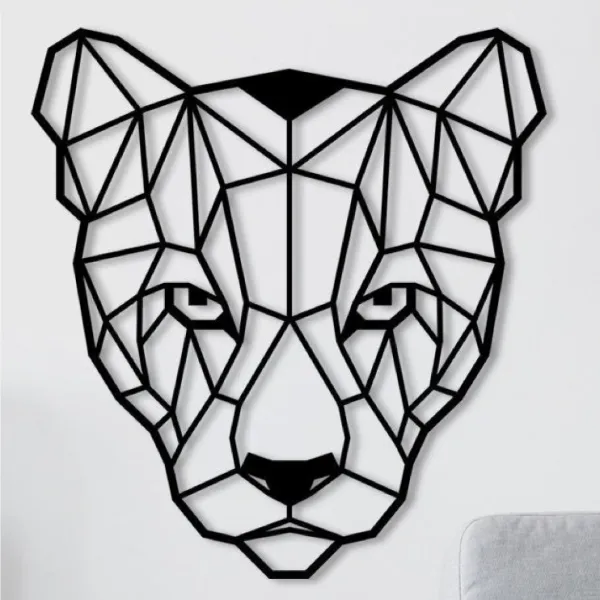 Leapord_Head_Metal_Art_From_Laserwall_Gift_Metal_Wall_Hangings_Office_Wall_Art_Geometric_Wall_Art_Animal_Wild_Wall_Art_Minimalist_Wall_Art