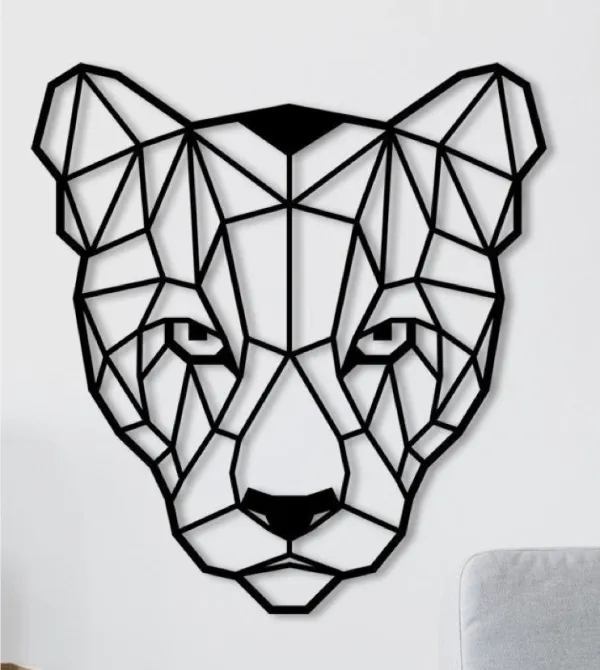 Leapord_Head_Metal_Art_From_Laserwall_Gift_Metal_Wall_Hangings_Office_Wall_Art_Geometric_Wall_Art_Animal_Wild_Wall_Art_Minimalist_Wall_Art