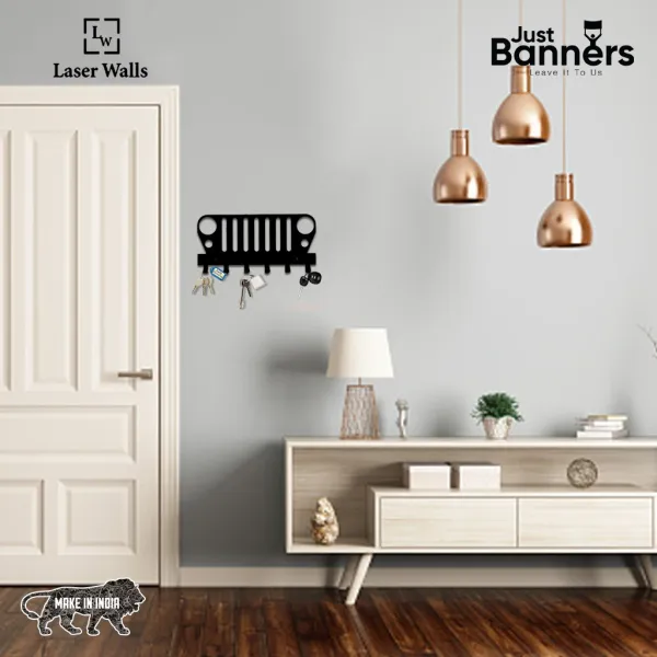 Key_Organiser_Key_Holder_Key_Hanger_Metal_Art_Laserwall_8_X8_Inch