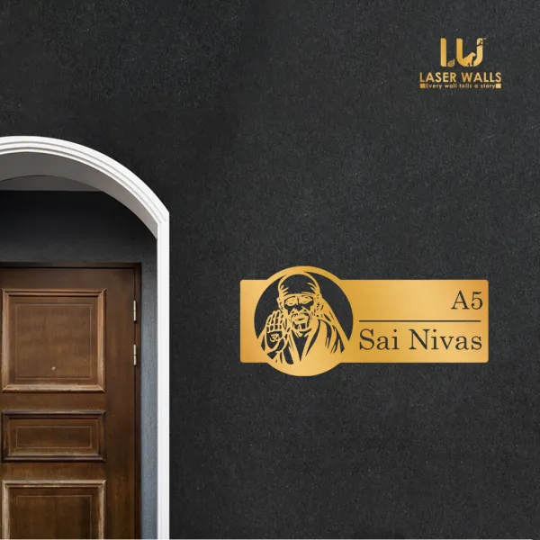 Sai_Baba_House_Name_Plate_Number_Plate_Wooden_Name_Plate_Customised_Number_Plate_Steel_Name_Plate_Lasercut_Name_Plate