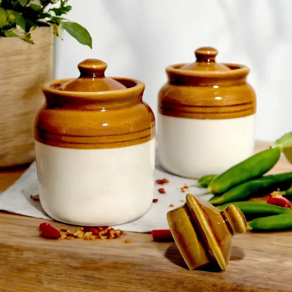 Brown_&_Off_White_Ceramic_Pickle_Jar_Set_(Pack_of_2_)