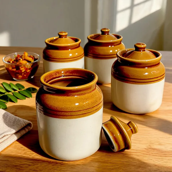 Brown_&_Off_White_Ceramic_Pickle_Jar_Set_(Pack_of_4_)