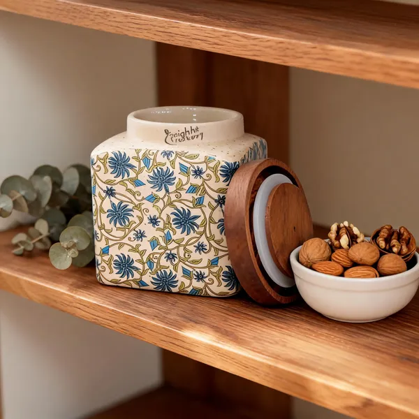 Multicolor_Ceramic_&_Wood_Food_Storage_Container_With_Lid