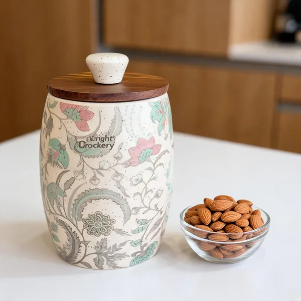 Multicolor_Ceramic_&_Wood_Food_Storage_Container_With_Lid