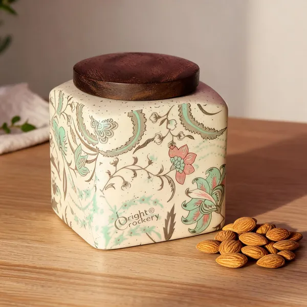 Multicolor_Ceramic_&_Wood_Food_Storage_Container_With_Lid