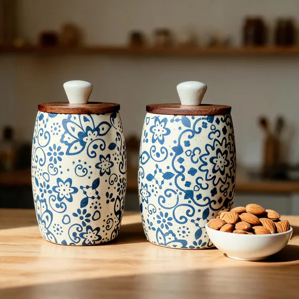 Light_Blue_Ceramic_&_Wood_Food_Storage_Container_(Pack_of_2_)
