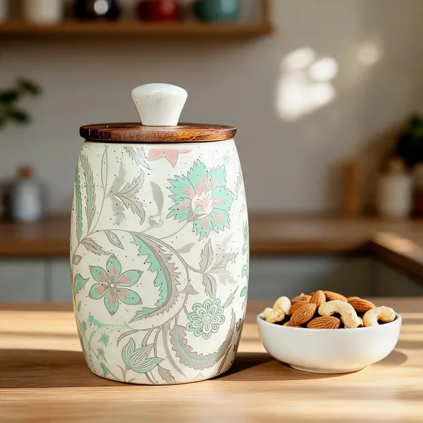 Light_Green_Ceramic_&_Wood_Airtight_Food_Storage_Container