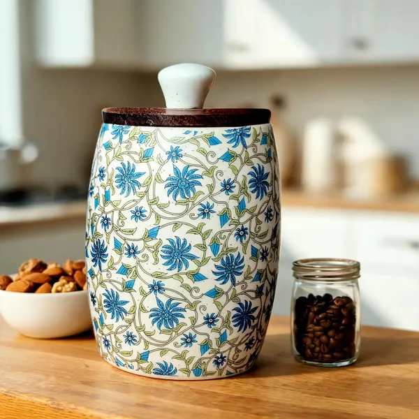 Dark_Blue_Ceramic_&_Wood_Airtight_Food_Storage_Container