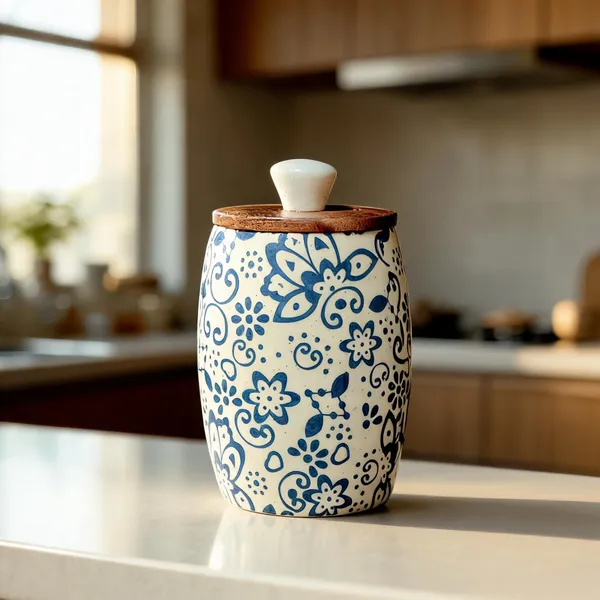 Light_Blue_Ceramic_&_Wood_Airtight_Food_Storage_Container