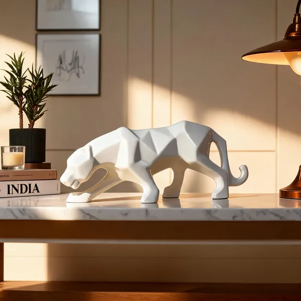 White_Ceramic_Decorative_Sculpture