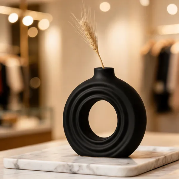 Black_Decorative_Ring_Vase