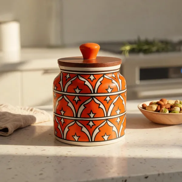 Orange_Ceramic_Food_Storage_Container_With_Lid