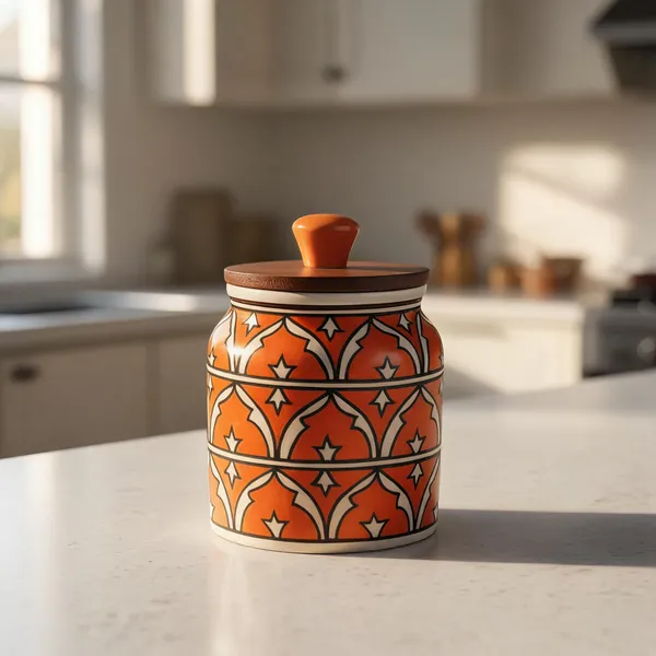 Orange_Ceramic_Food_Storage_Container_With_Lid