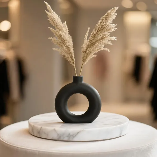 Black_Decorative_Ring_Vase