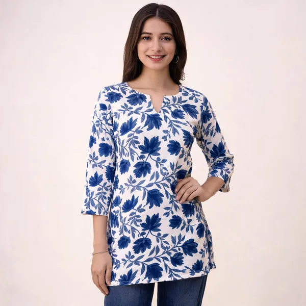 Blue_South_Cotton_Straight_Floral_Print_Top_For_Women