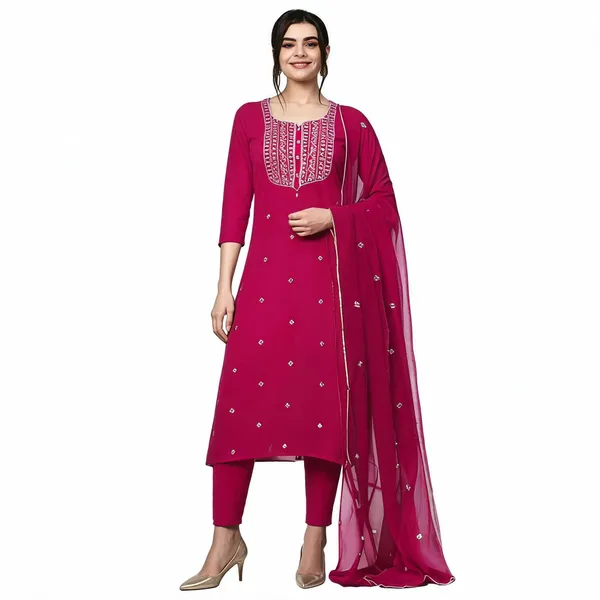 Pink_Rayon_Slub_Straight_Embroidered_Kurta_Set_For_Women