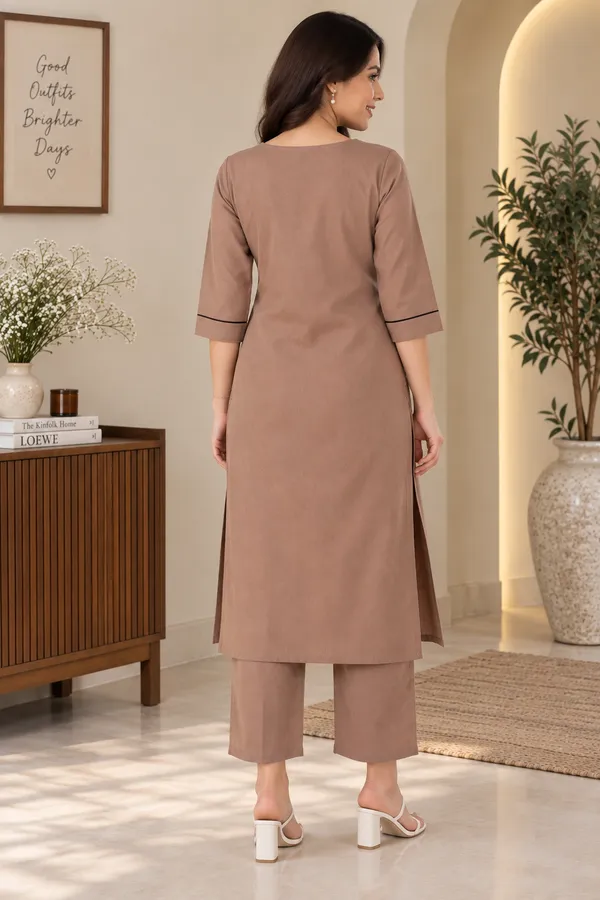Chiku_Flex_Cotton_Embroidered_Kurti_With_Pant_Set_For_Women