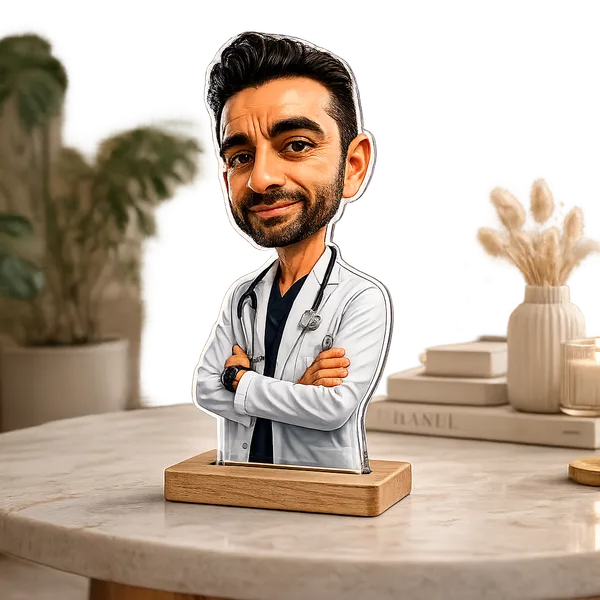 Acrylic_Doctor_Caricature_Desk_Figurine_With_Easel_Stand