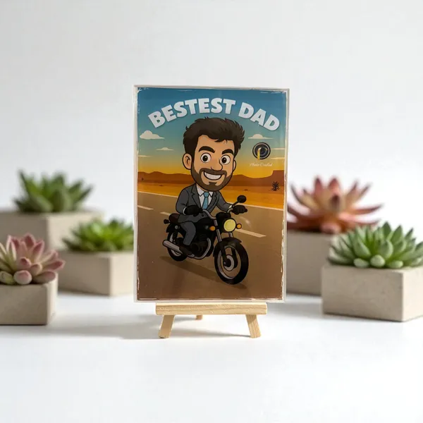 Acrylic_Dad_Motorcycle_Illustrated_Cartoon_Photo_Frame