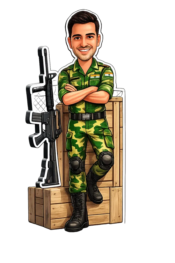 Acrylic_Military_Officer_Illustrated_Caricature_Standee