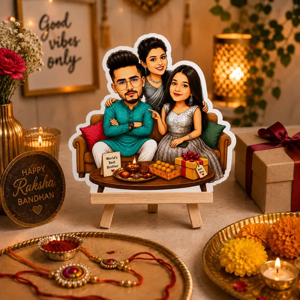Acrylic_Family_Illustrated_Festive_Caricature_Tabletop_Standee