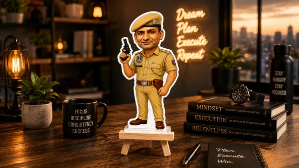 Acrylic_Indian_Police_Officer_Illustrated_Caricature_Standee