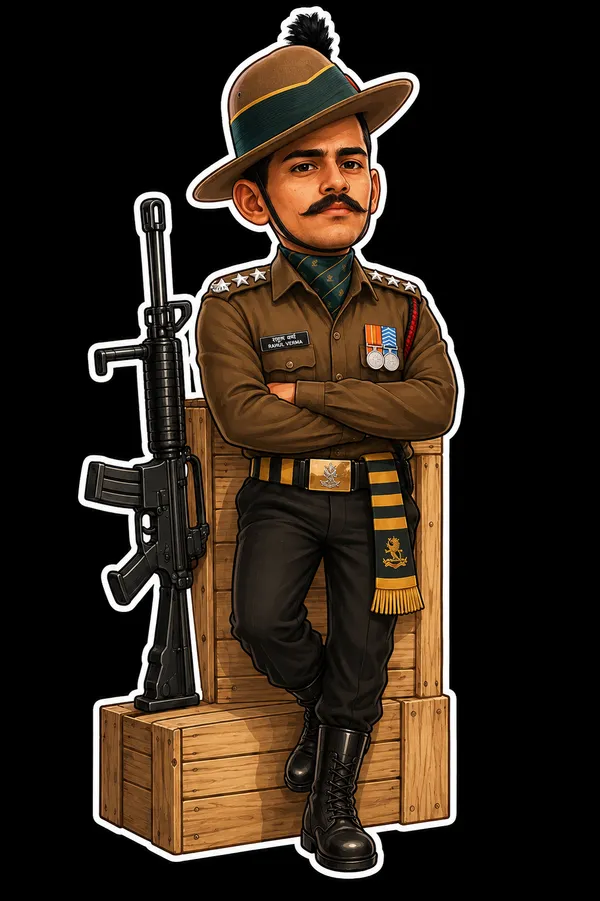 Acrylic_Military_Officer_Illustrated_Caricature_Standee