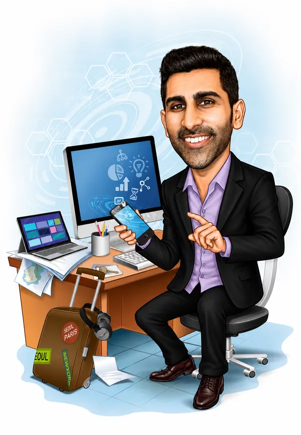 Acrylic_Office_Professional_Workstation_Caricature_Standee