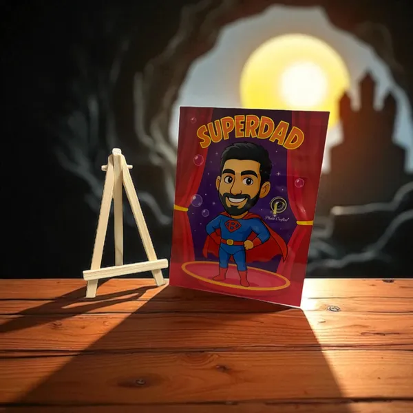 Acrylic_Superdad_Superhero_Cartoon_Print_Poster