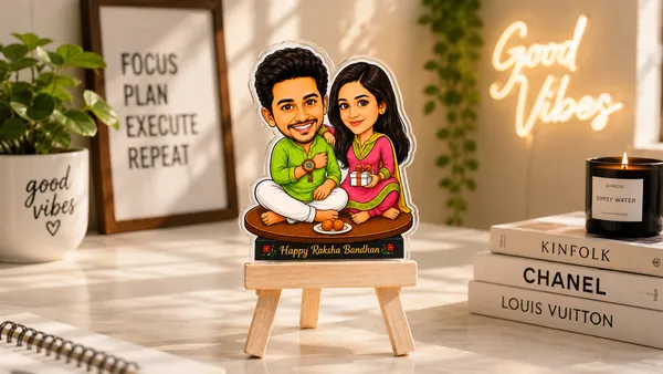 Acrylic_Raksha_Bandhan_Brother_Sister_Festive_Caricature_Standee
