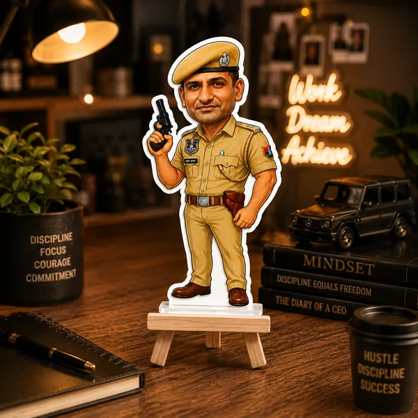 Acrylic_Indian_Police_Officer_Illustrated_Caricature_Standee