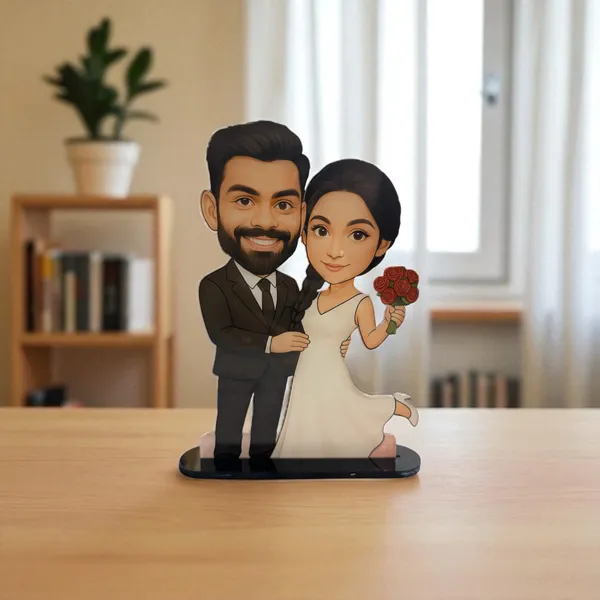 Acrylic_Wedding_Couple_Bride_Groom_Caricature_Figurine