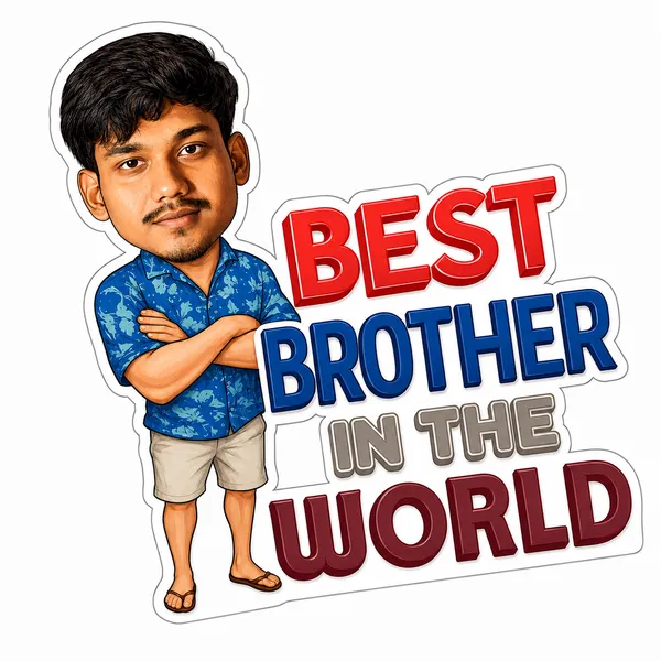 Acrylic_Best_Brother_Typographic_Caricature_Tabletop_Standee