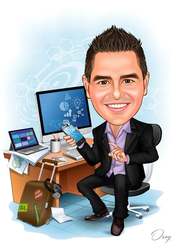 Acrylic_Office_Professional_Workstation_Caricature_Standee