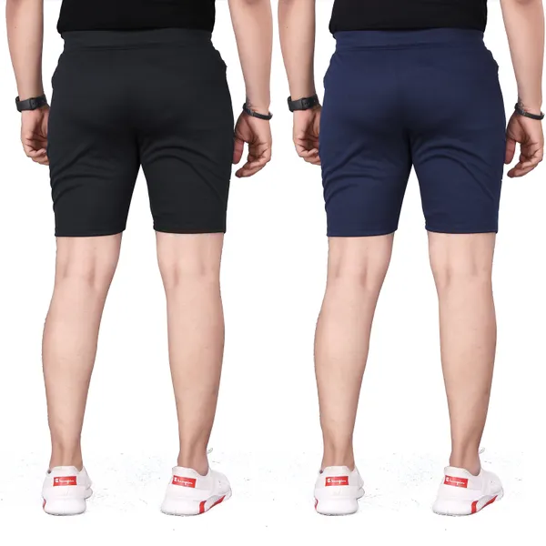 Pack_Of_2_Black_&_Navy_Polyester_Casual_Shorts_For_Men