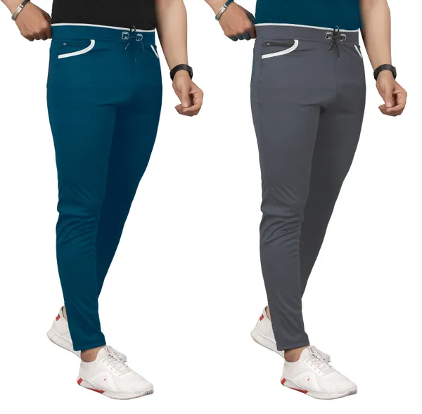 JackMail_Pack_of_2_Men_Solid,_Striped_Airforce,_Dark_Grey_Track_Pants