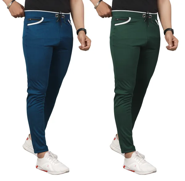 Pack_Of_2_Airforce_&_Green_Polyester_Slim_Fit_Jogger_Pants_For_Men