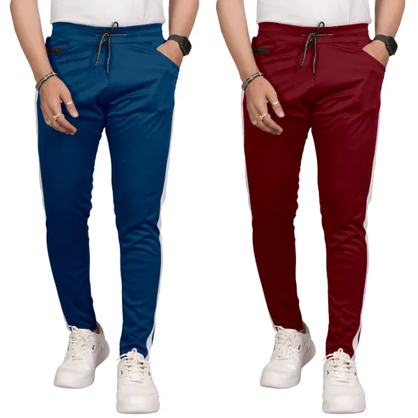 JackMail_Pack_of_2_Men_Printed_Maroon,_Airforce_Track_Pants