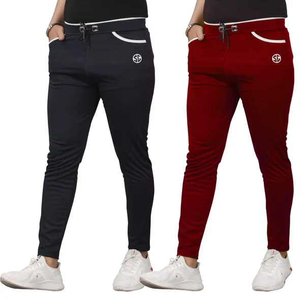 Pack_Of_2_Blue_&_Maroon_Polyester_Slim_Fit_Track_Pants_For_Men